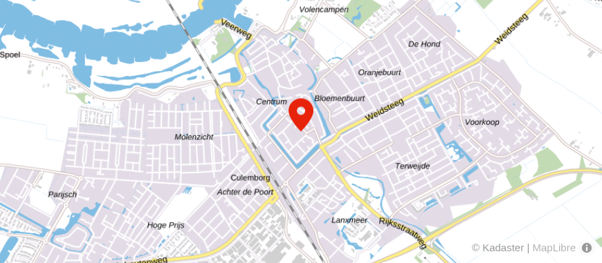 Locatie van ASN Bank Culemborg