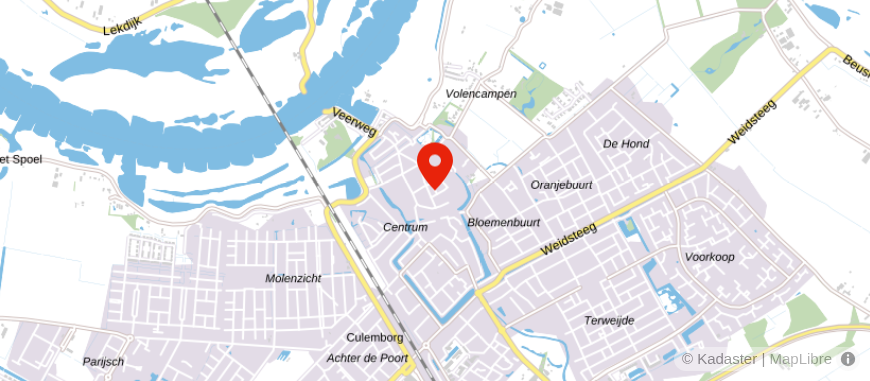Locatie van De Hypotheker Culemborg