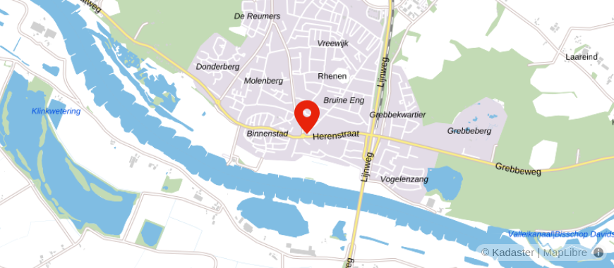Locatie van Commitment Verzekeringen Rhenen