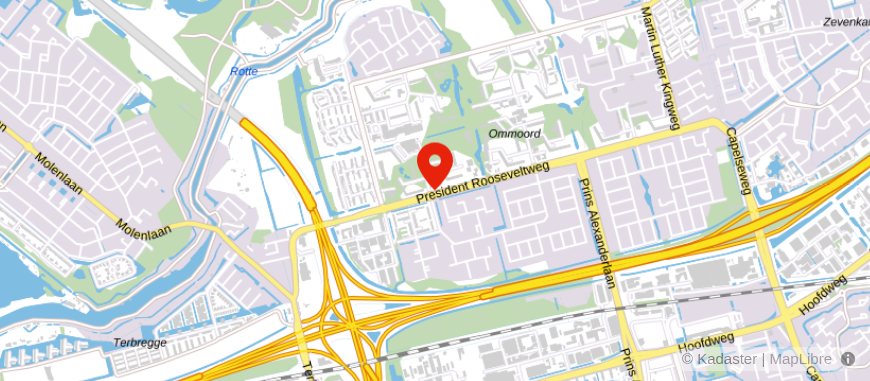 Locatie van Van Mourik Uitvaart Rotterdam