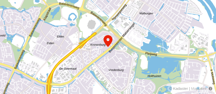 Locatie van VHA Makelaars
