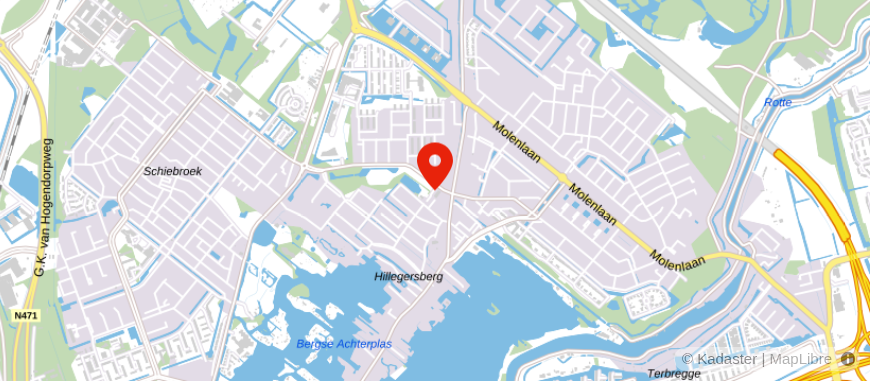 Locatie van De Hypotheker Rotterdam Hillegersberg