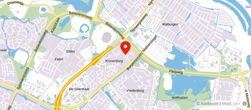 Locatie van Heuveling Adviesgroep