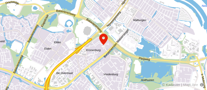 Locatie van ASN Bank Arnhem