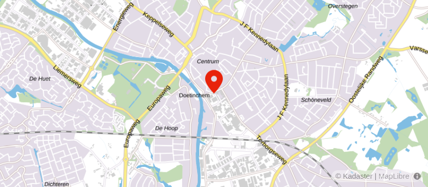Locatie van Gevana Financieel Advies