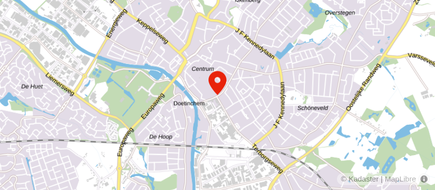 Locatie van ING Bank Doetinchem