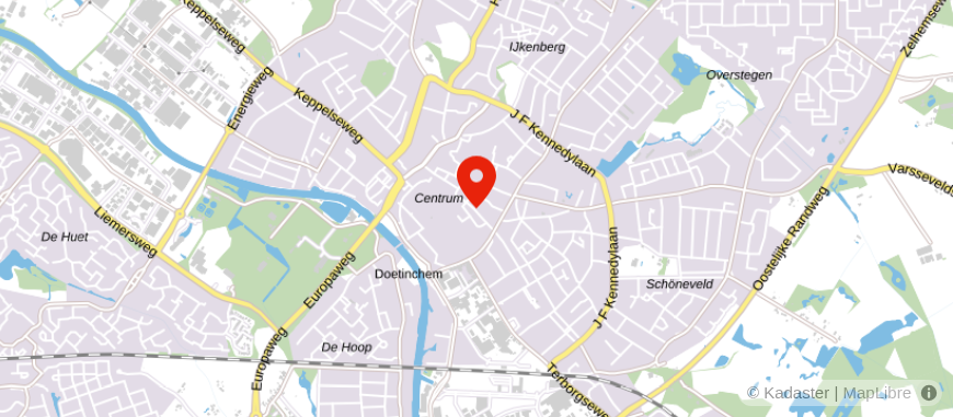 Locatie van Rebo Makelaars Doetinchem