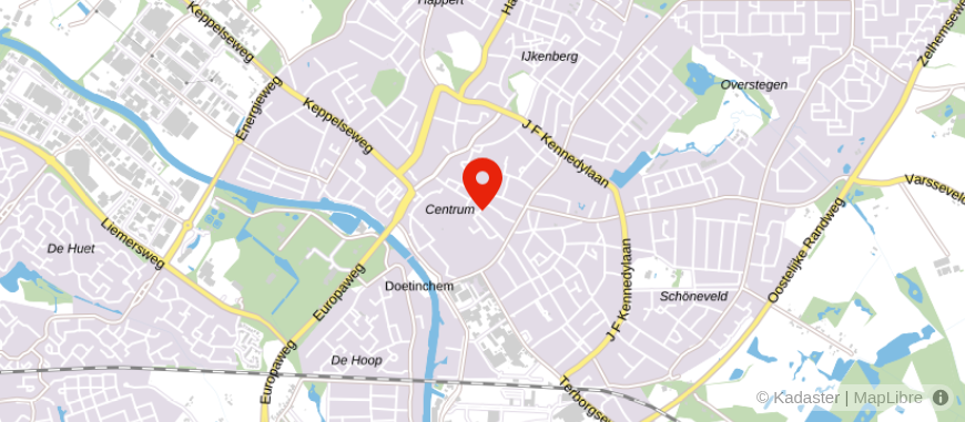Locatie van HypotheekNet Doetinchem