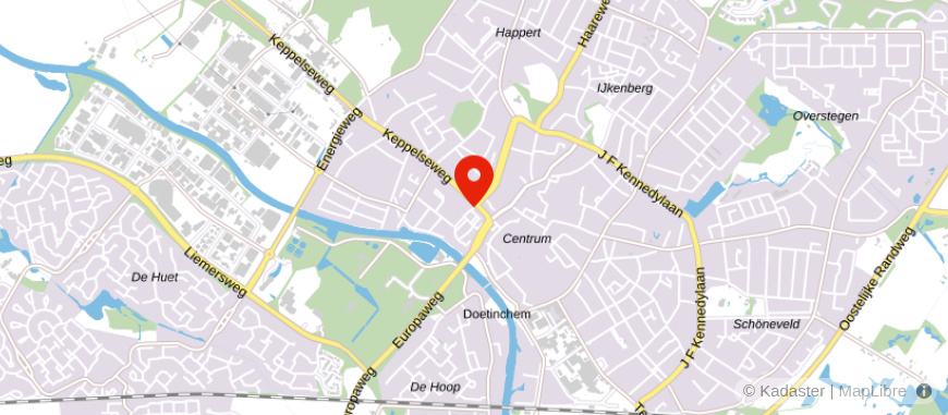 Locatie van De Hypotheekshop Doetinchem