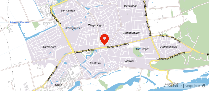 Locatie van Ditters Hypotheken & Assurantiën B.V. Wageningen