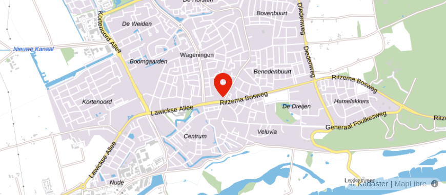 Locatie van Veldsink - Finas