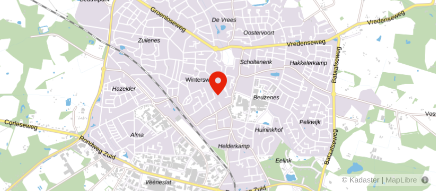 Locatie van Van Bruggen Winterswijk