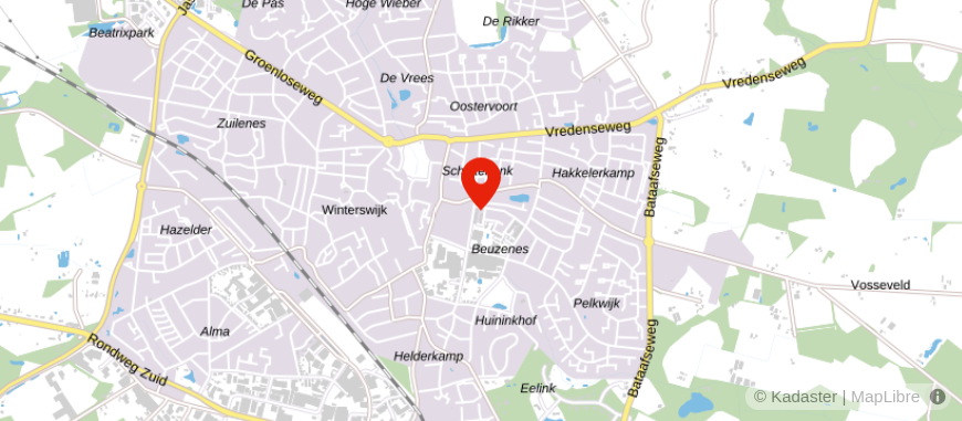 Locatie van Rensink Assurantiën