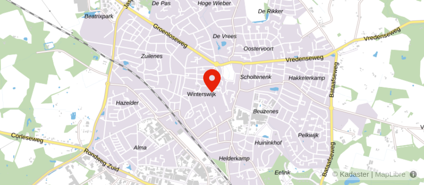 Locatie van OVM Onderlinge Verzekeringen Winterswijk