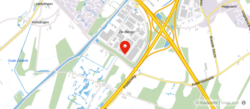 Locatie van Bedrijf in Balans