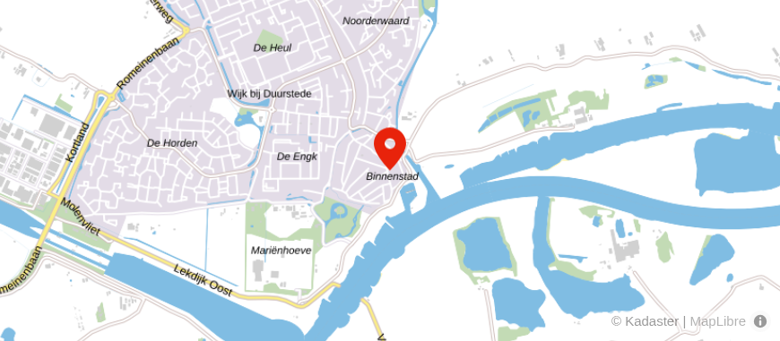 Locatie van De Hypotheekshop Wijk bij Duurstede