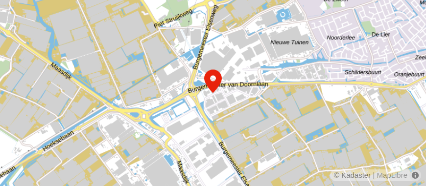 Locatie van Rabobank Westland - De Lier
