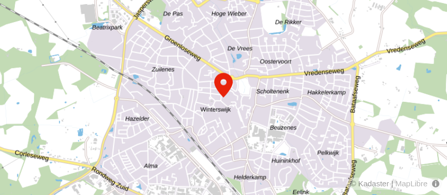 Locatie van Ramerman & Onnink Financiele Planning