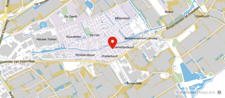 Locatie van Alpina makelaardij Westland