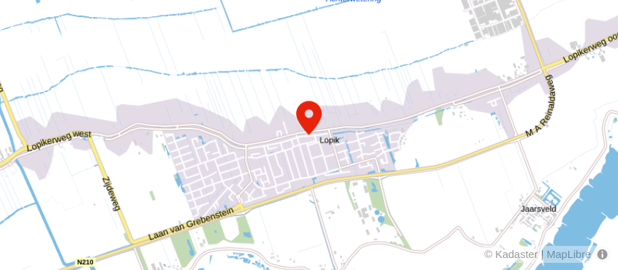 Locatie van Veldsink - Den Hartog Lopik
