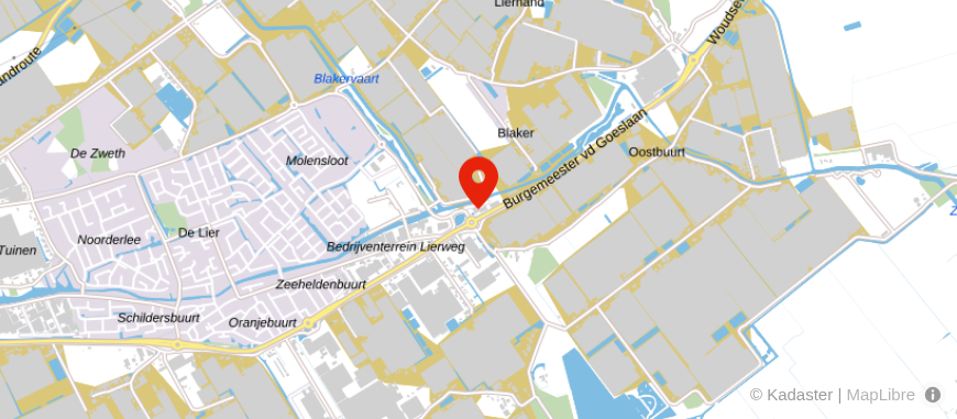 Locatie van De Hypotheker De Lier