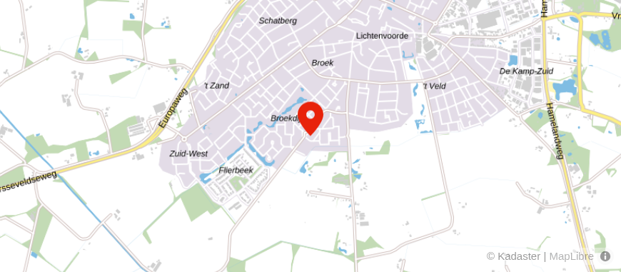 Locatie van Financieel- en Fiscaal Adviesbureau Peter Eiting