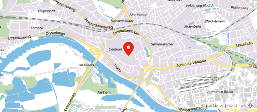 Locatie van De Hypotheekshop Arnhem Centrum