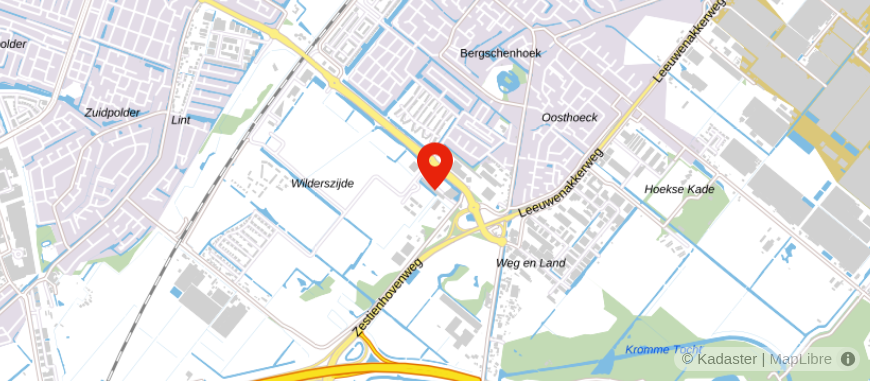 Locatie van Van Bruggen Lansingerland