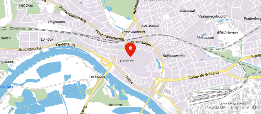 Locatie van HET HYPOTHEEKHUIS ARNHEM