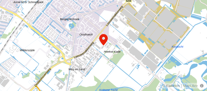 Locatie van De Rotterdamse Adviesgroep (DRA)
