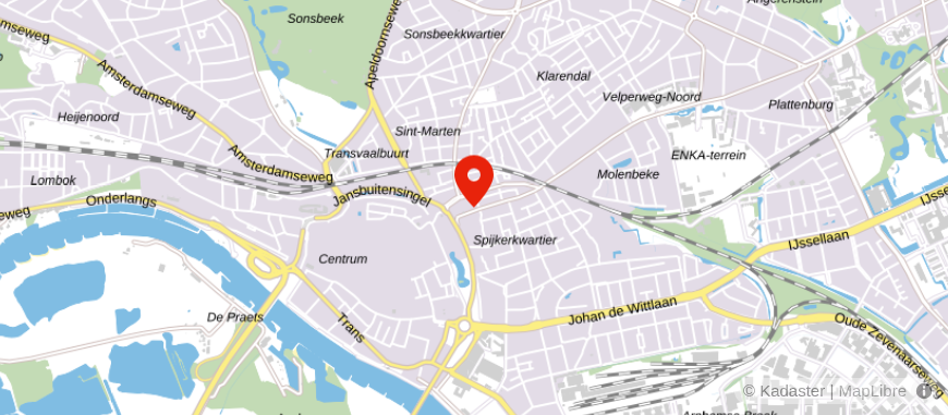 Locatie van De Hypotheker Arnhem Centrum