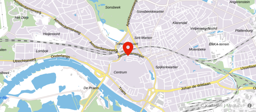 Locatie van De Rooij Makelaars Vastgoed