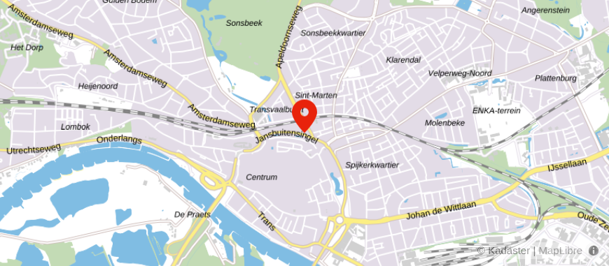Locatie van Calcant Arnhem