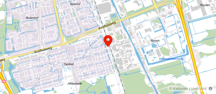 Locatie van Nomden Pensioen Delft BV