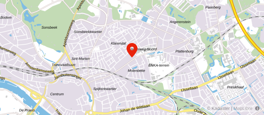 Locatie van Financieel Fit | Arnhem Centrum