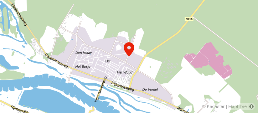 Locatie van Feikema Financieel Advies - Elst