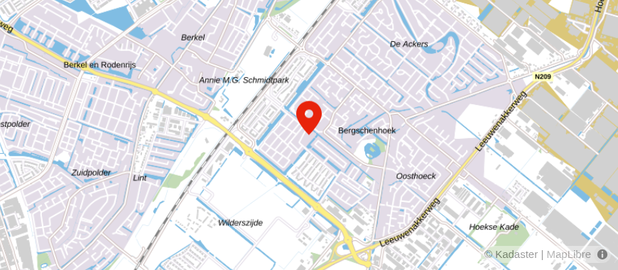 Locatie van Tinke Assurantiën Bergschenhoek