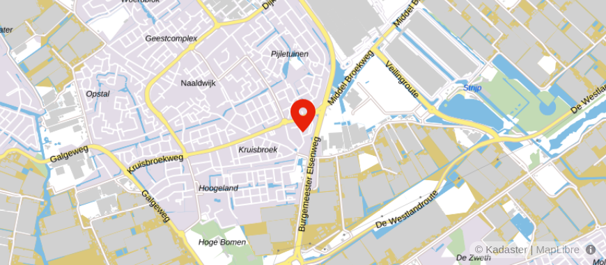 Locatie van aaff Naalwijk