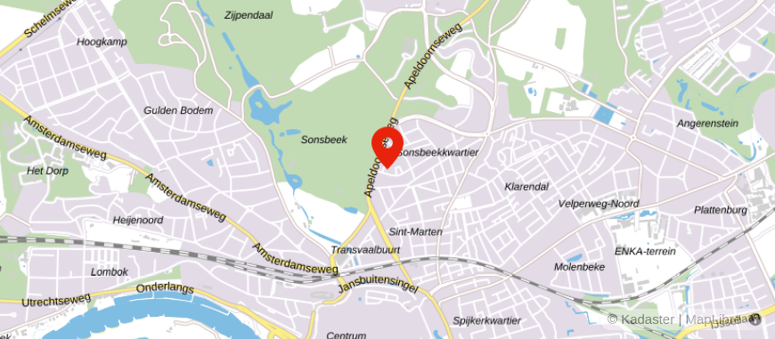 Locatie van AKTIE Notarissen Arnhem