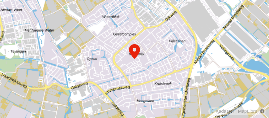 Locatie van Univé Het Groene Hart Naaldwijk