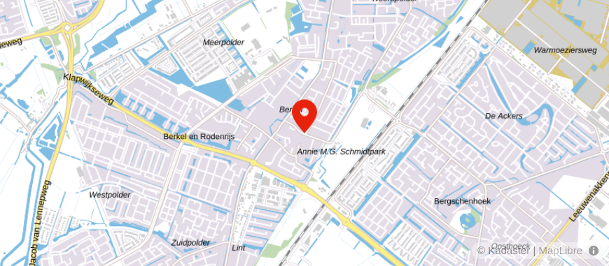 Locatie van De Hypotheekshop Berkel en Rodenrijs
