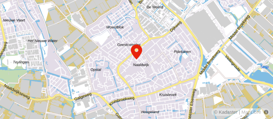 Locatie van De Hypotheker Naaldwijk