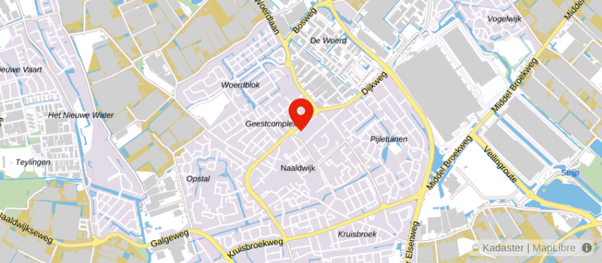 Locatie van Maat & Raad makelaars