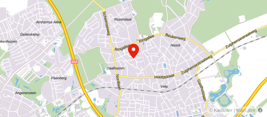 Locatie van Terberg's Assurantiekantoor