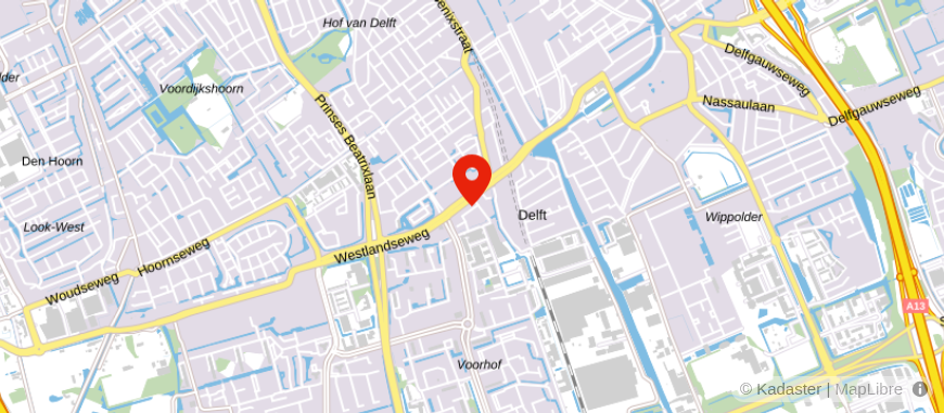 Locatie van De Hypotheker Delft