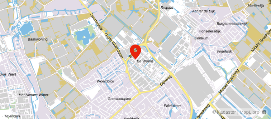 Locatie van Van der Hoeven-Kleywegt Administraties