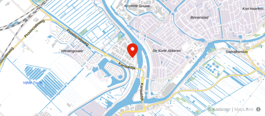 Locatie van De Sleutel Taxaties Gouda