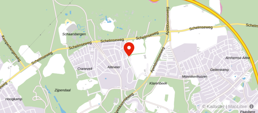 Locatie van DELA uitvaartcentrum in Arnhem