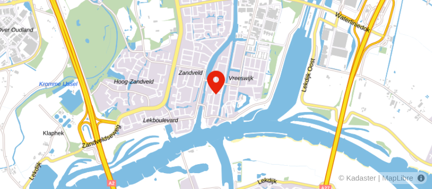 Locatie van A. Hoogendoorn Assurantiën