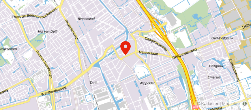 Locatie van Kop of Munt Delft